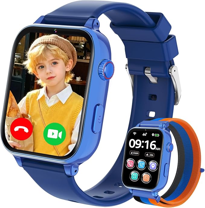 PTHTECHUS Children's 4G Smartwatch with GPS and Video Calling