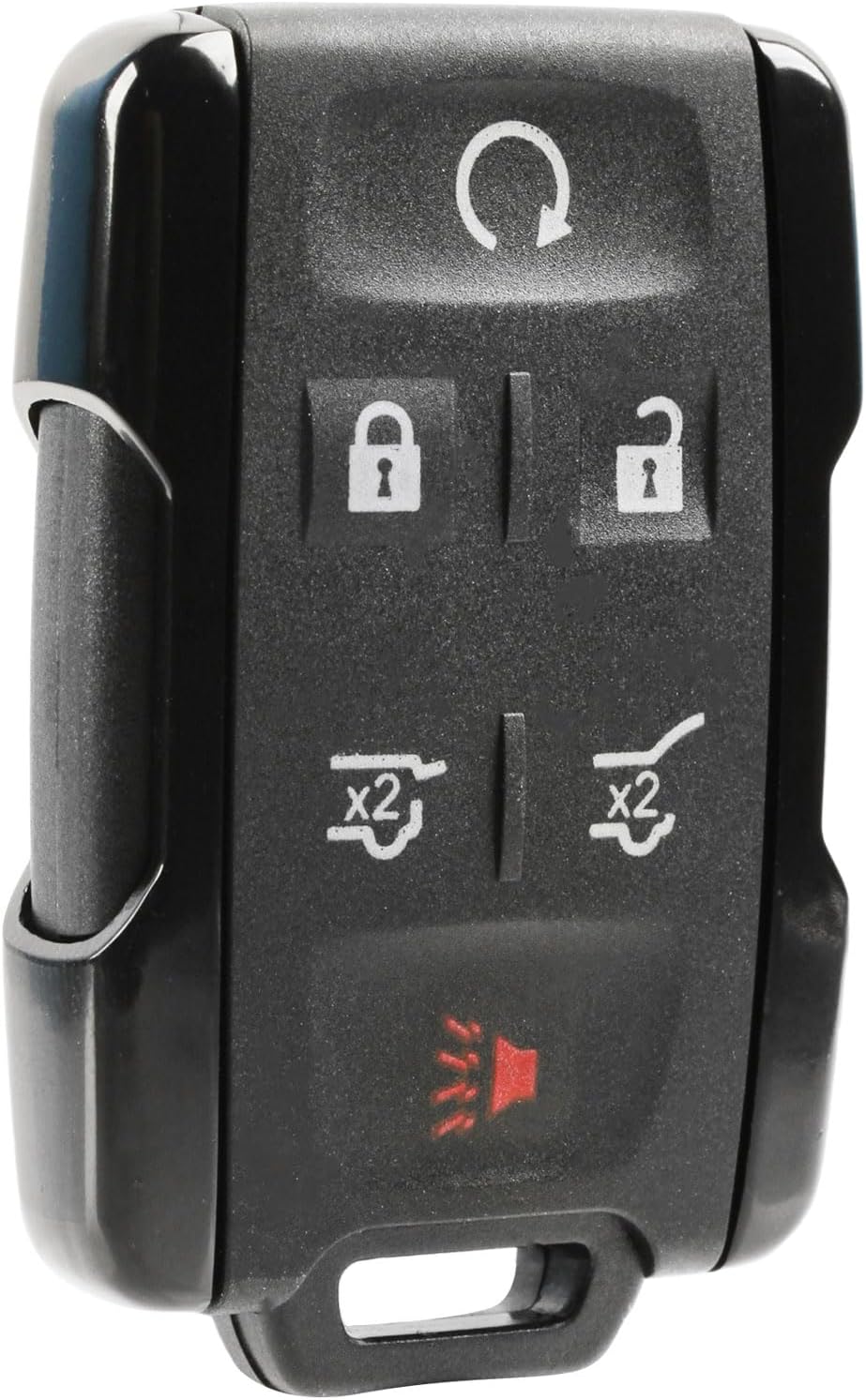 Key Fob Keyless Entry Remote Start fits Chevy Silverado Colorado/GMC Sierra Canyon 2014 2015 2016 2017 (M3N-32337100 Chrome), Set of 2