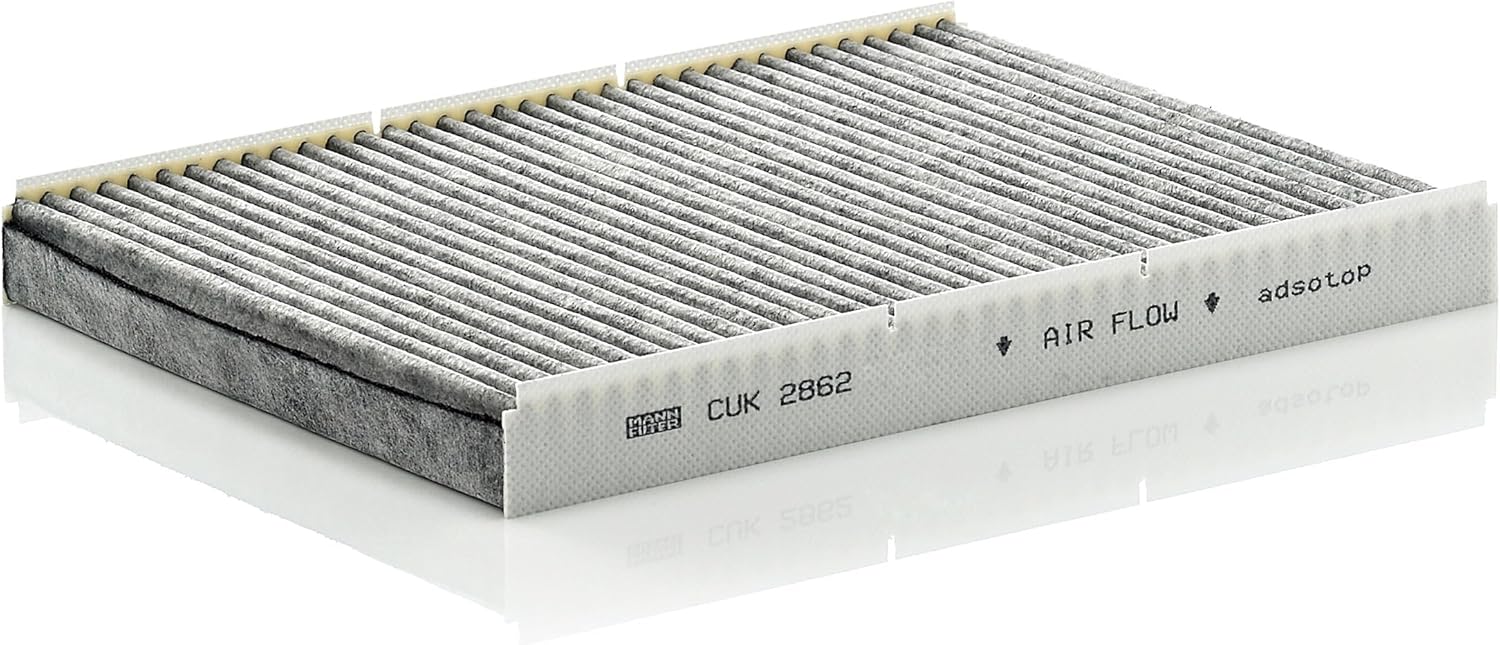 Mann Filter CUK 2862 Automotive Cabin Air Filter with Activated Carbon, Car & Truck Passenger Compartment OEM Filter Replacement for Volkswagen Jetta & Beetle, Audi TT and more
