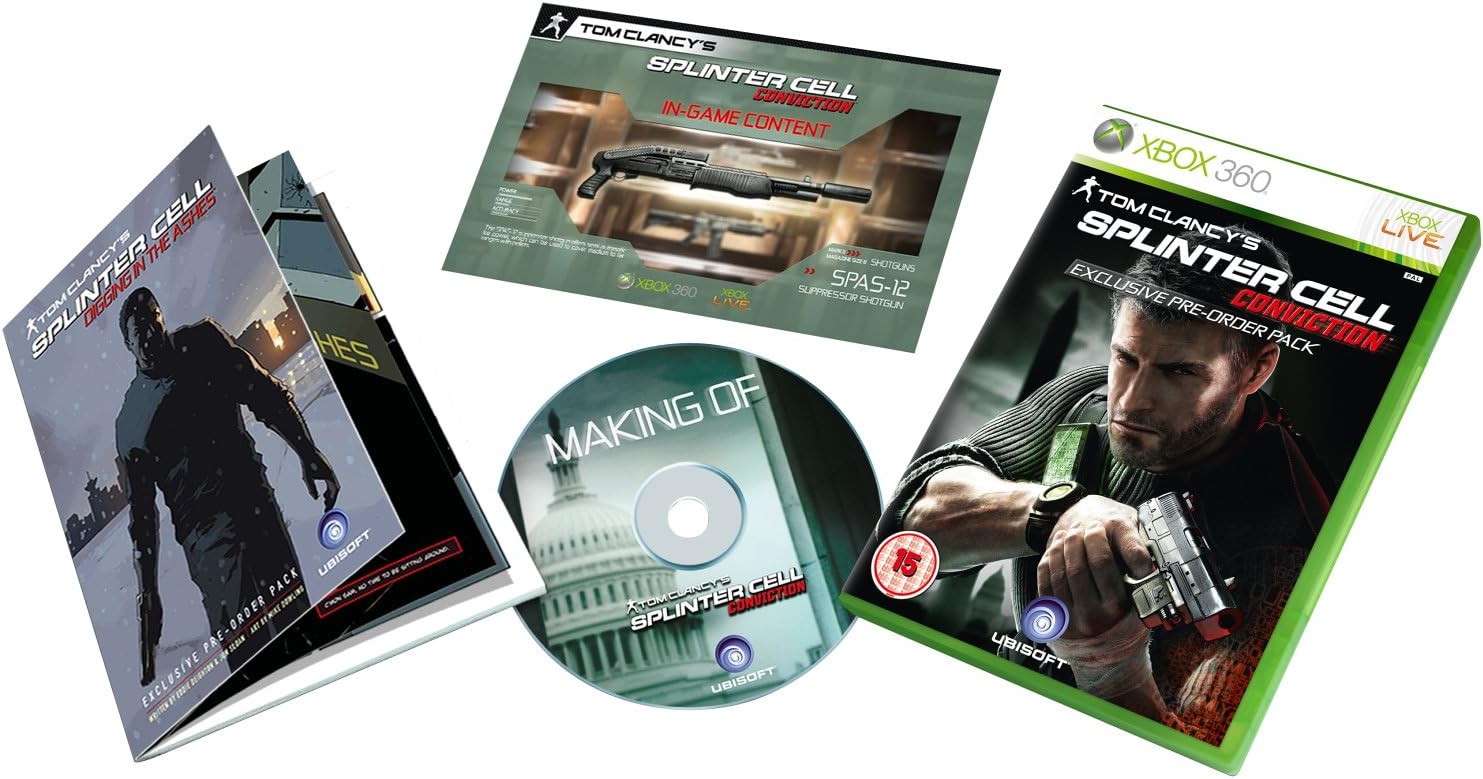 Tom Clancy's Splinter Cell: Conviction - Exclusive Pre Order Pack (Xbox ...