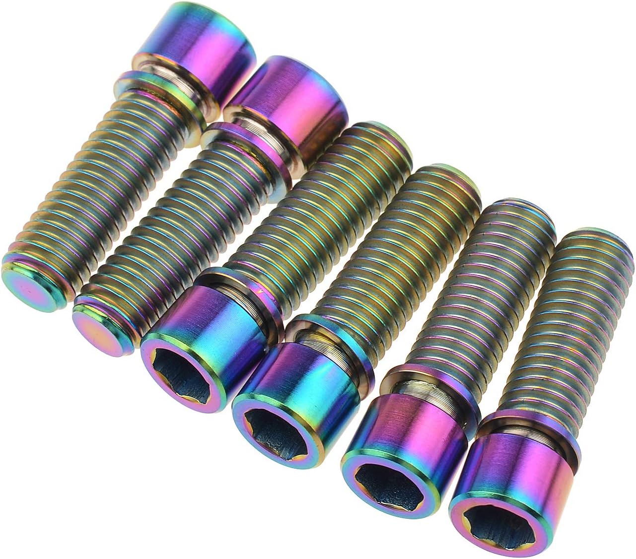 M8 x 25mm Titanium Ti Bolt with Washer for BMX Cycling Stem Pack of 6