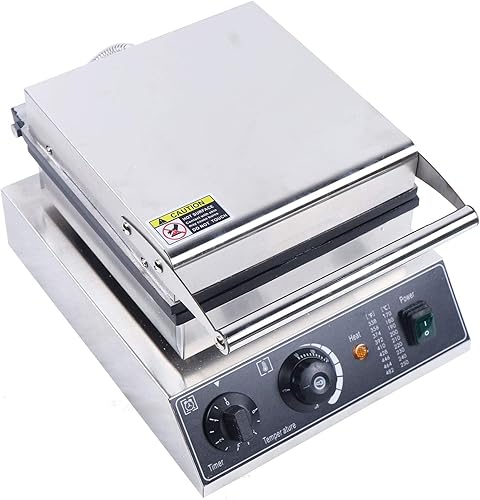 Máquina comercial de rollos de huevos, 110 V 1750 W Máquina de rollo de huevos de acero inoxidable, revestimiento antiadherente de 10.08 pulgadas,