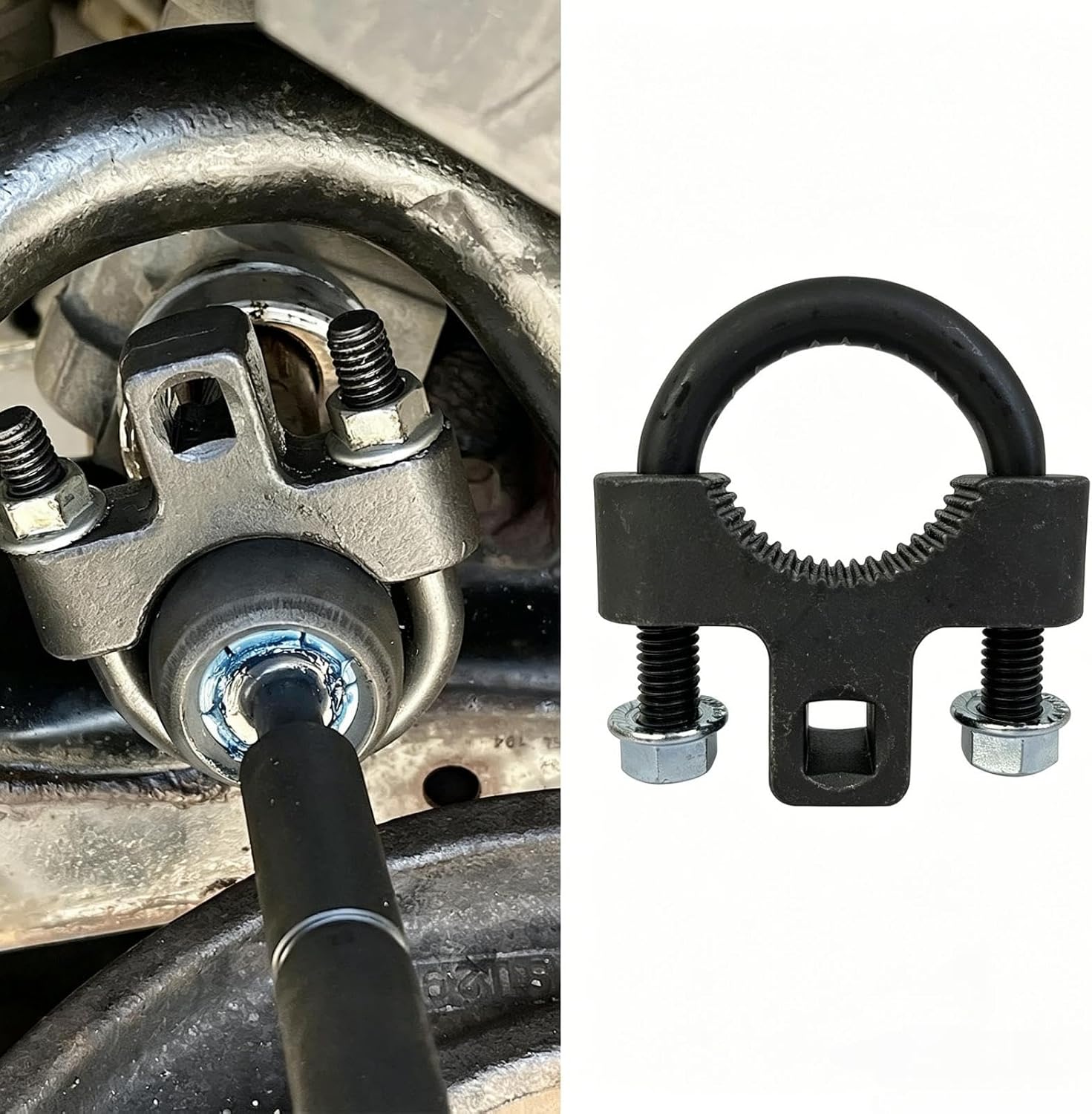 Universal 3/8 inch Inner Tie Rod Breaker Tool, Low Profile Tool for Inner Tie Rod Removal Installation