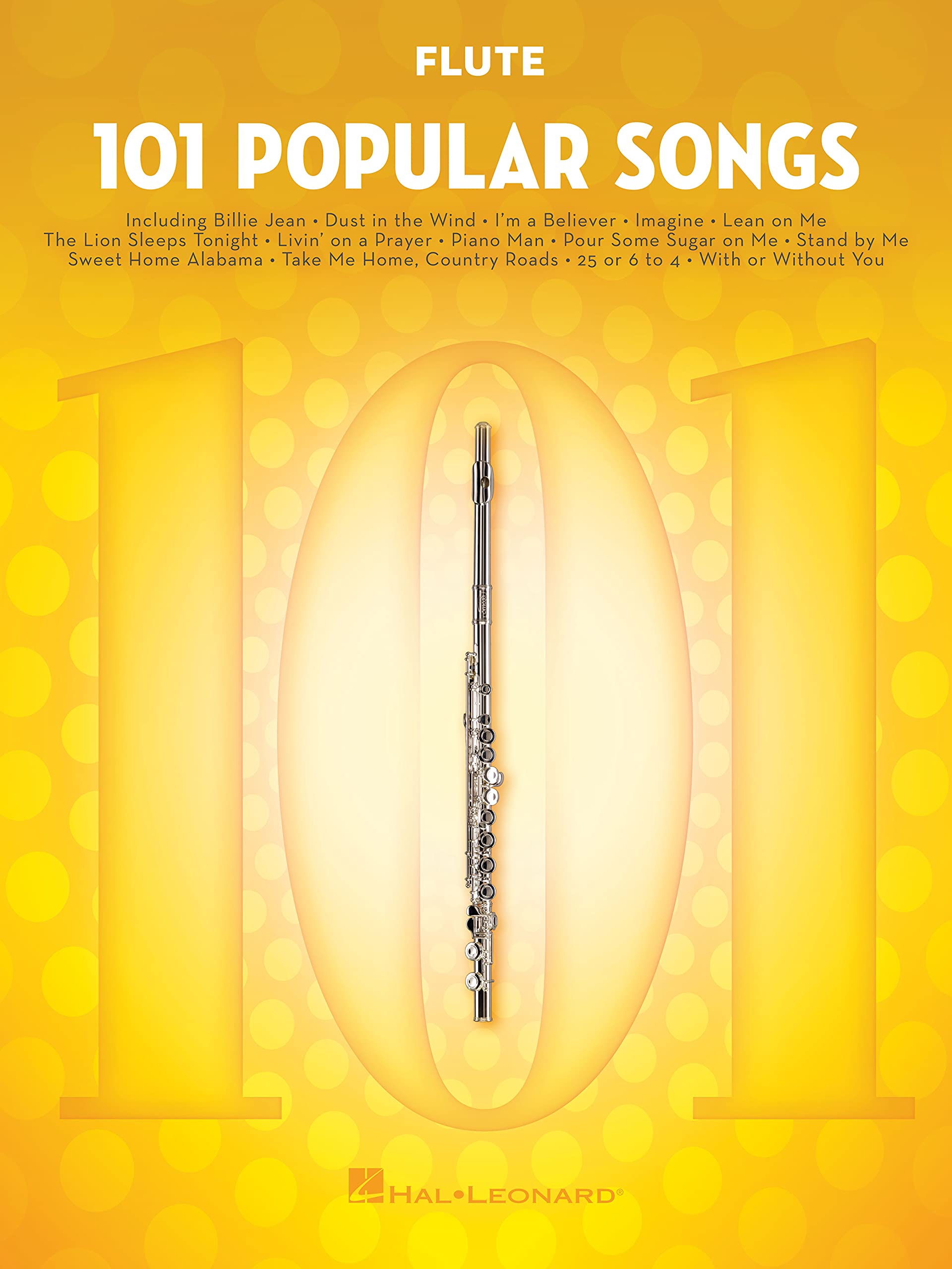 Partition Flute : 101 Popular Songs, recueil de morceaux célèbres en anglais