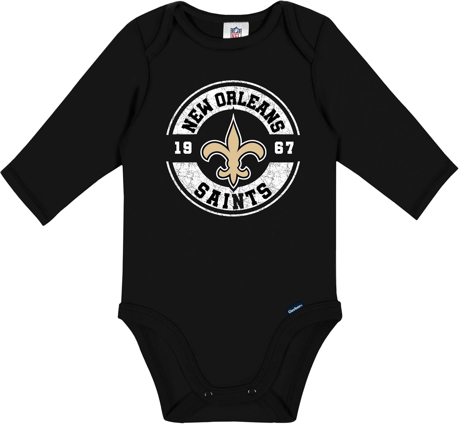Gerber NFL unisex-baby Nfl 2-pack Long Sleeve Onesie Bodysuit - Image 2