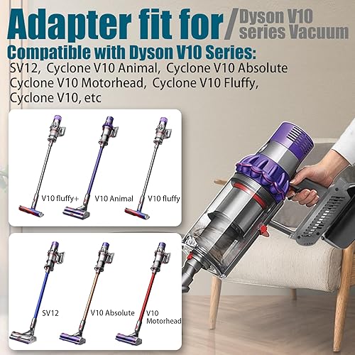 Miniatura 6 de Actualización para adaptador de batería Dyson V10 de repuesto, para batería Makita de 18 V para aspiradora Dyson V10 SV12 Series (solo adaptador)