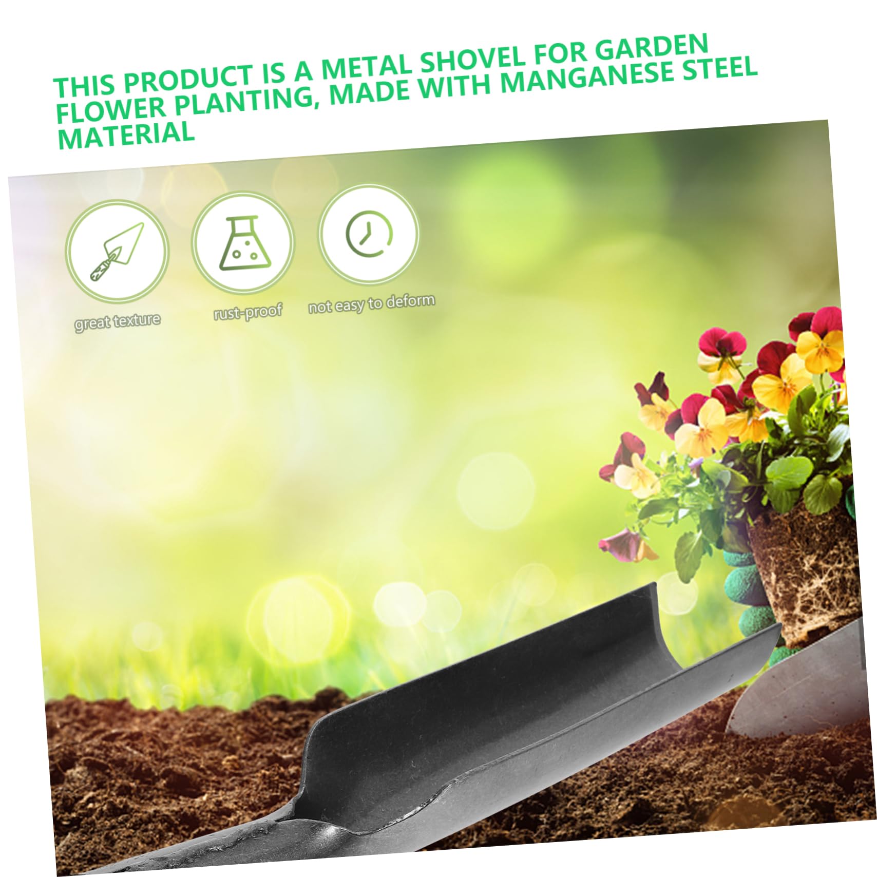 Pala Luoyang Engrosada De Jardín Pala Metálica para Herramienta De Jardinería para Excavar El Suelo para Jardinería y