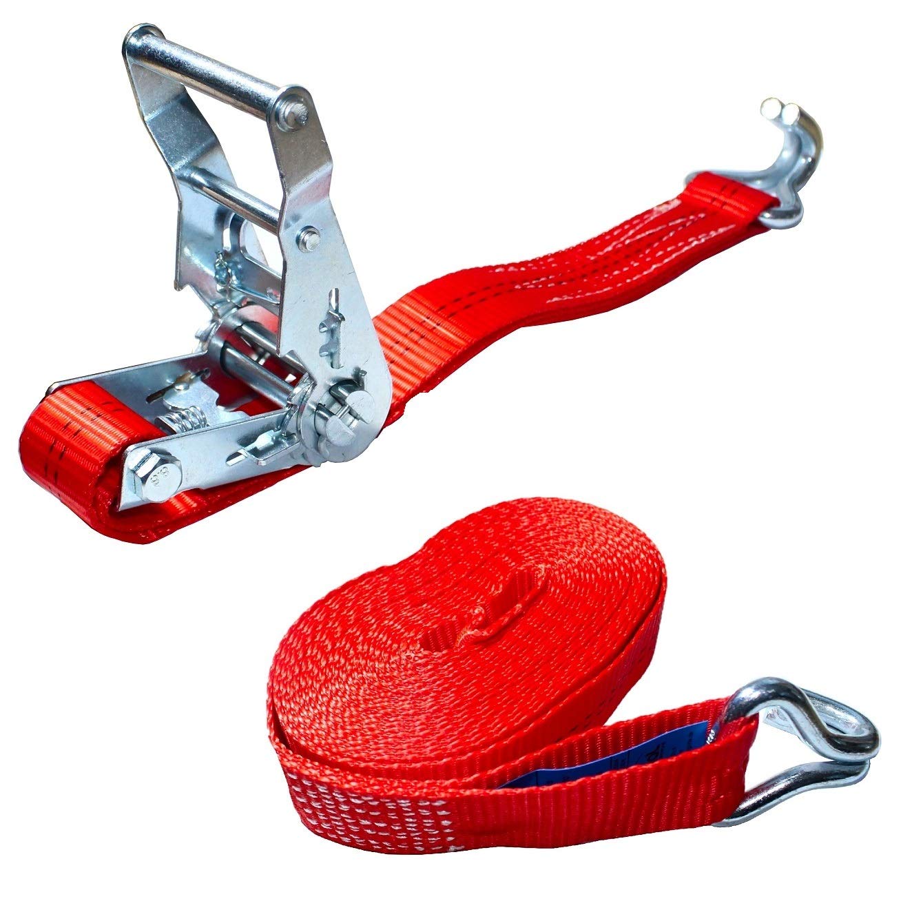 10 x 1000 / 2000kg 6m 2t Profi Spanngurt 2 teilig zweiteilig Ratschengurt Zurrgurte DIN EN 12195-2