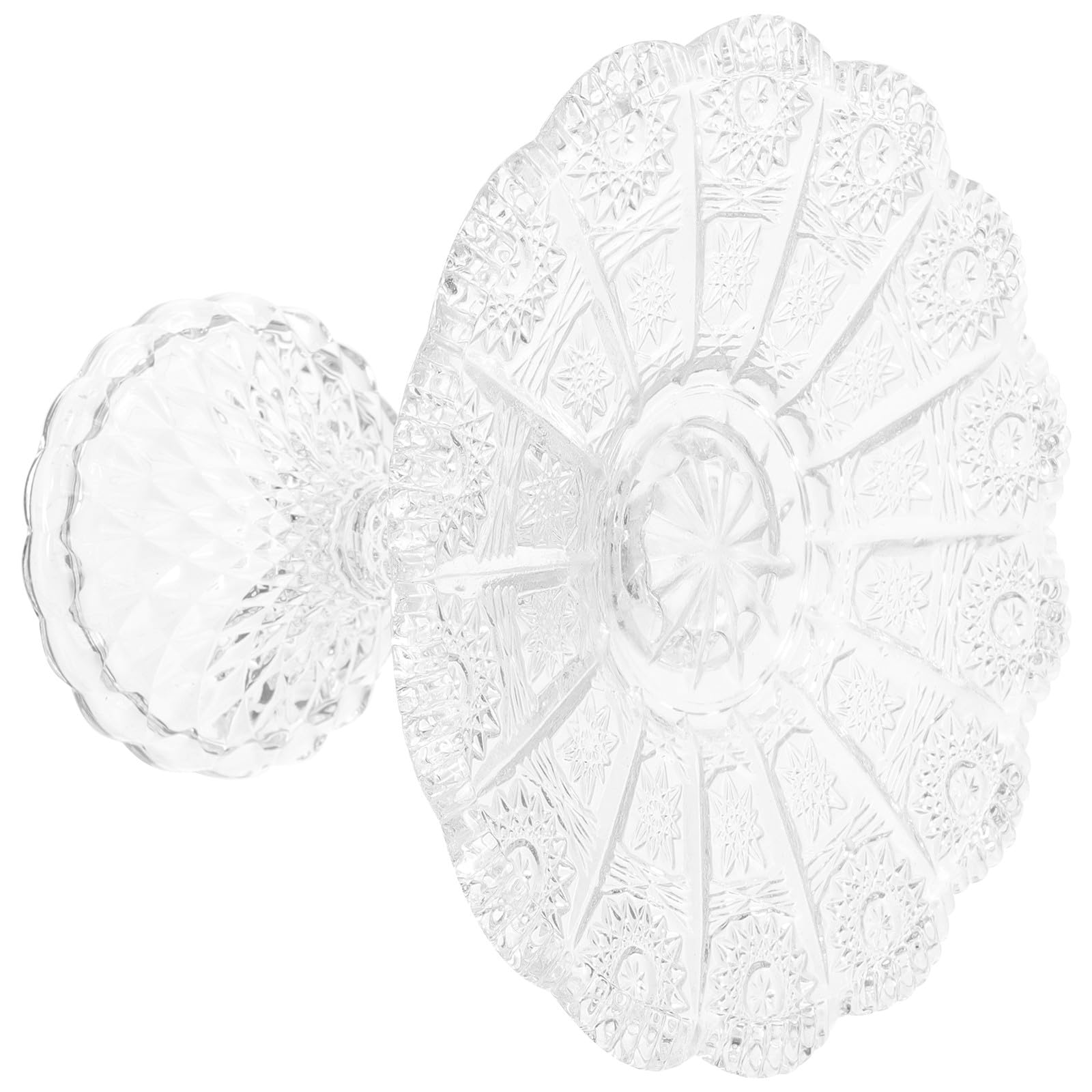 Plateau à goûter élégant en verre Healvian, assiette vintage haut de gamme
