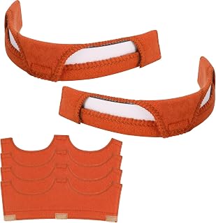 upain 6Pcs Hard Hat Sweatband, Welding Brown Sweatband Air Cushion Hard Hat Headbands for Welding Helmets Cycle Ricing Hard Hat