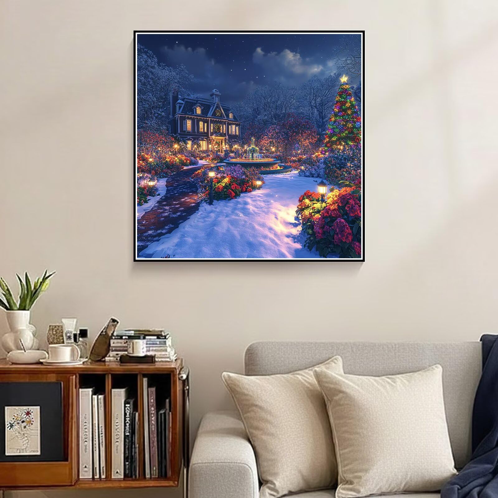 Zestawy do malowania diamentami 5D dla dorosłych, choinka diamentowa, DIY, okrągłe, pełne wiercenie, haft krzyżykowy, rękodzieło, obrazy, zestaw do haftowania kwiatów, dla początkujących, dekoracja