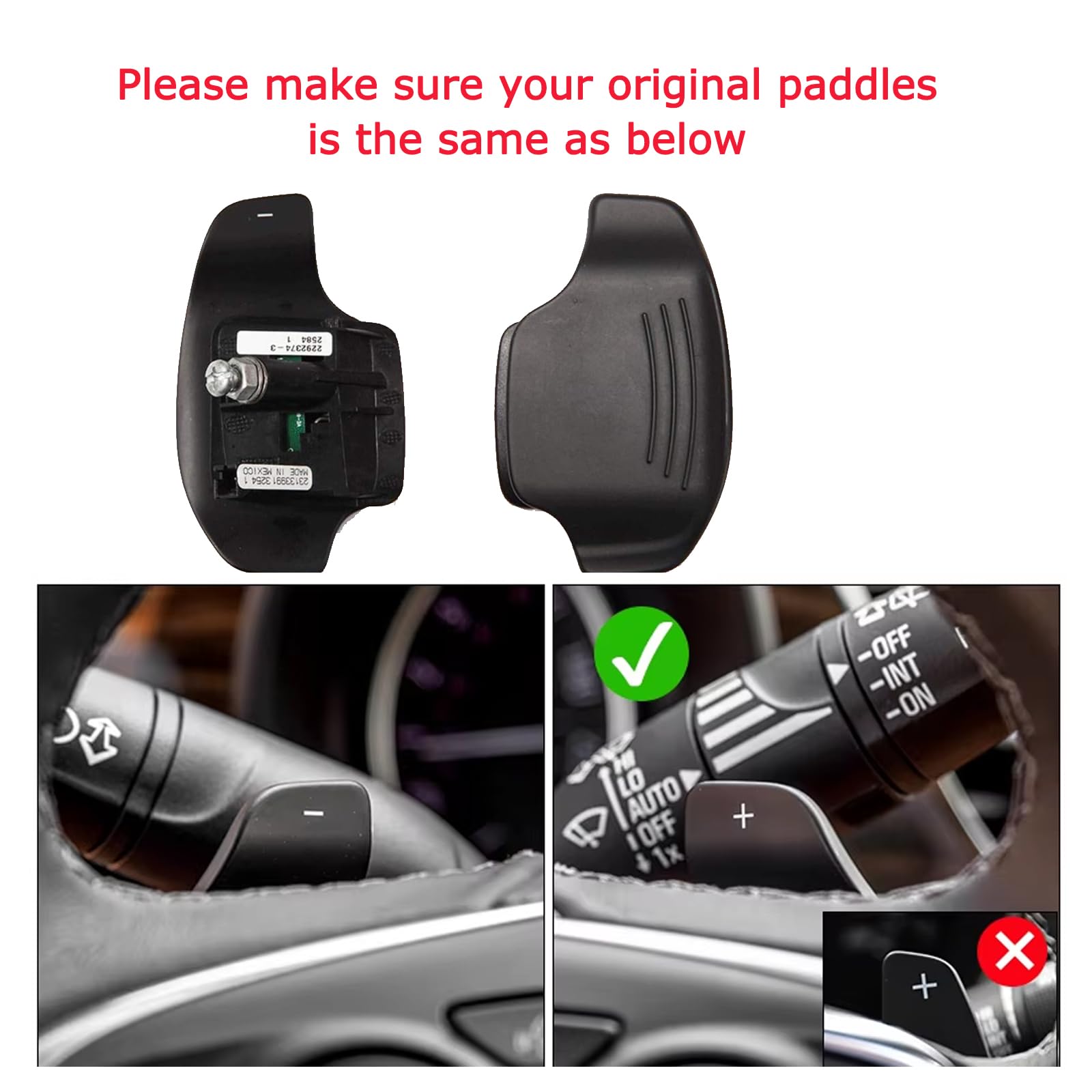 ontto Łopatka zmiany biegów z tworzywa ABS do samochodu, dźwignia zmiany biegów, przedłużka, pasuje do Opel Corsa F, GS Line, Insignia B, GSi, Grandland, Mokka, Paddleshift, osłona przedłużająca,