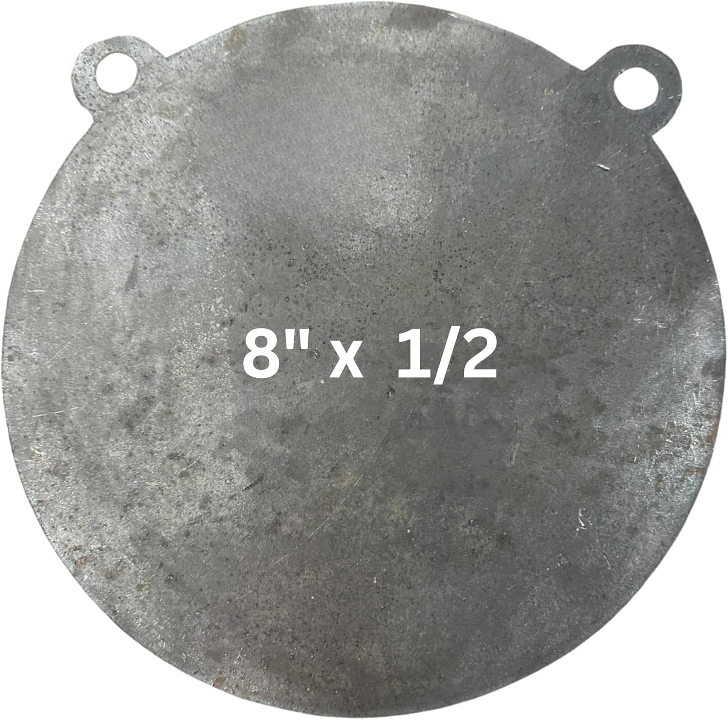 AR500 Steel Gong Shooting Target 1/2" – 8" Round – 2-Hole-0200132