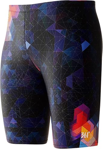 361 Swim Jammers for Men, Pro Racing Training Swimsuit, Chlorine Resistant Endurance Mens Swim Suit Swimwear Tech Pant
