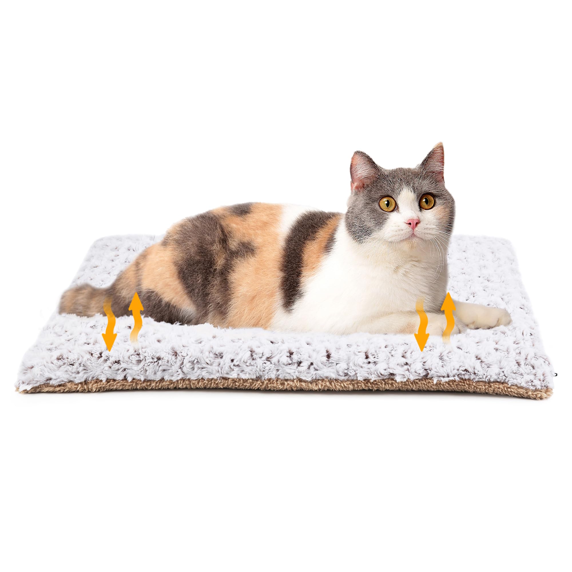 Manta Calefactora para Gatos, Sin Electricidad y baterías, 60×45cm Manta Calefactora de Doble Cara para Gatos y Perros, Almohadilla Térmica para Mascotas para Uso Interior y Exterior