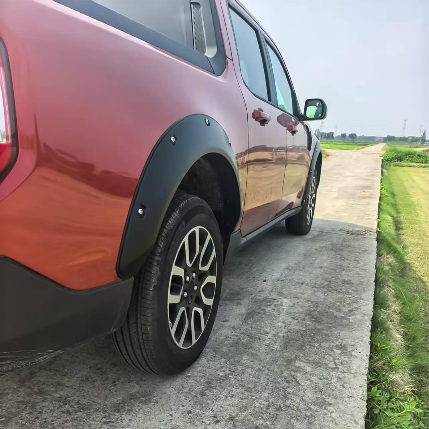 Wide Fender Flares for Ford Maverick 2022-2026 Bolt-Riveted Wheel Eyebrow Front & Rear Fender Trim