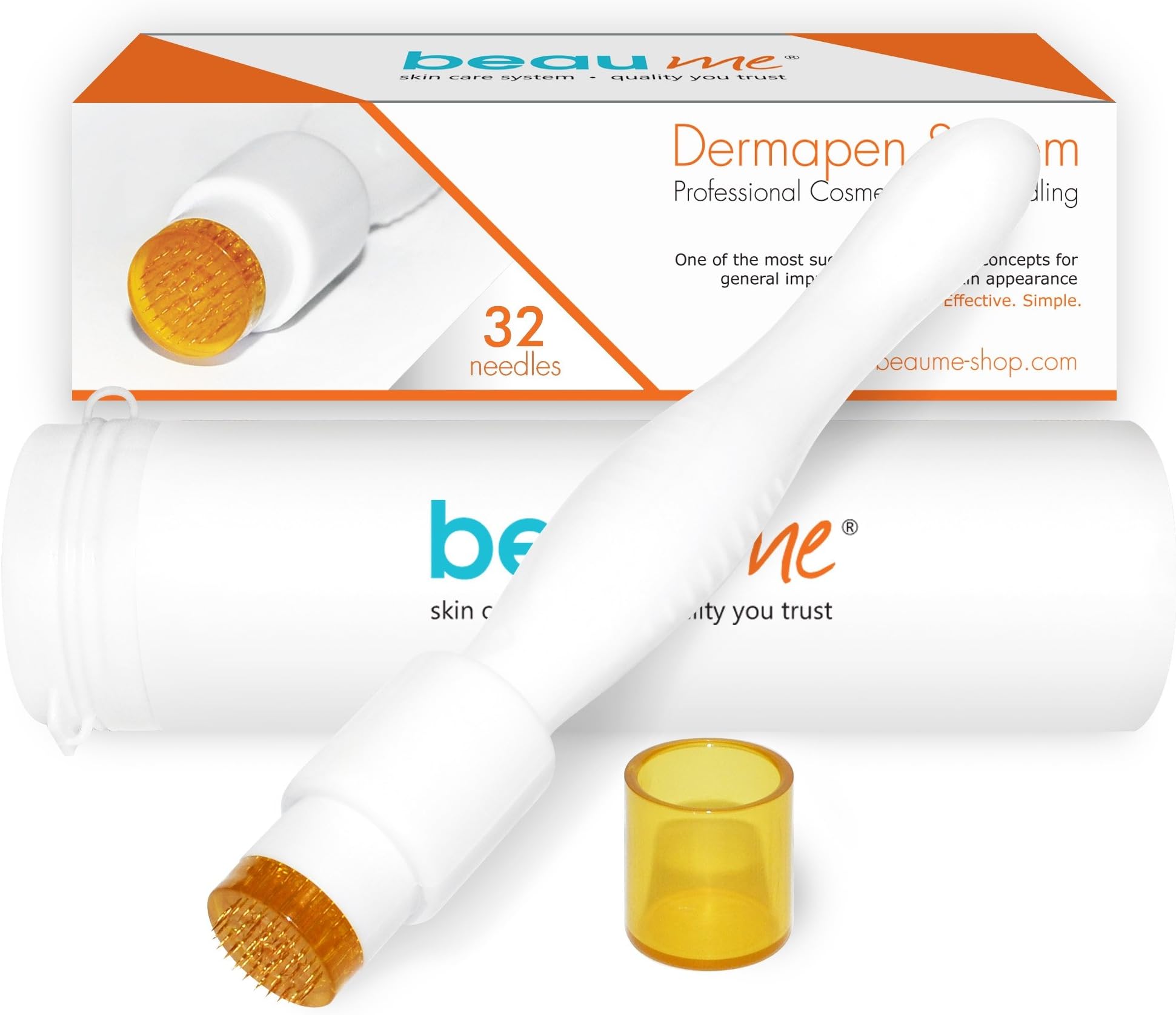 BEAUME® Dermapen with 32 round needles made of medical stainless steel, the original, needle length:2.50mm