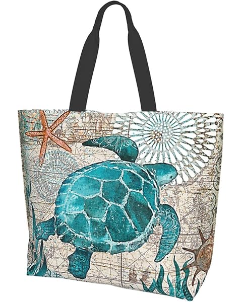 Large Tote Bag for Women Portable Beach Bag Reusable Grocery Bags Funny Gift Bag fo...