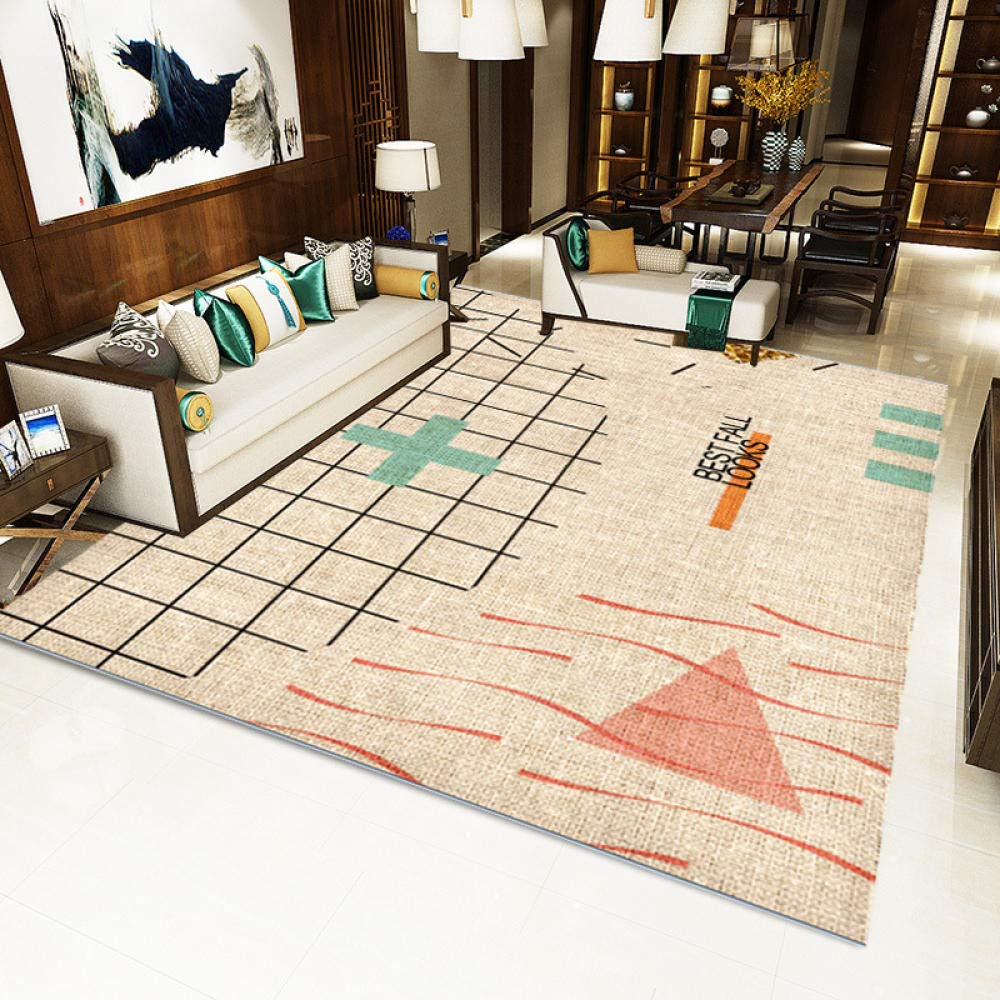 Tapis loess design géométrique pour sublimer l'espace canapé de votre salon