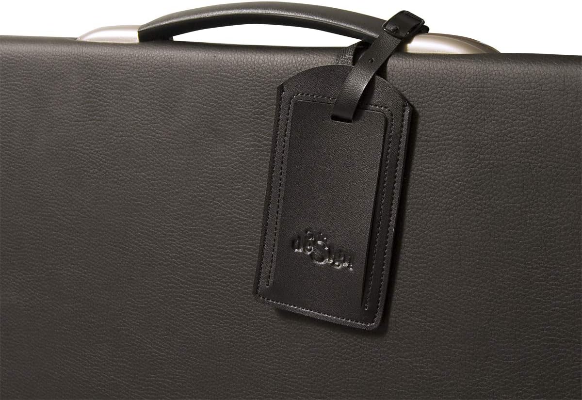 Picturesque Artist Presentation Case - Soft Padded Leather Multi-Ring Durable Travel Professional Art Carrying Archival Portfolio with 10 Display Sheets Included - 11" x 14"