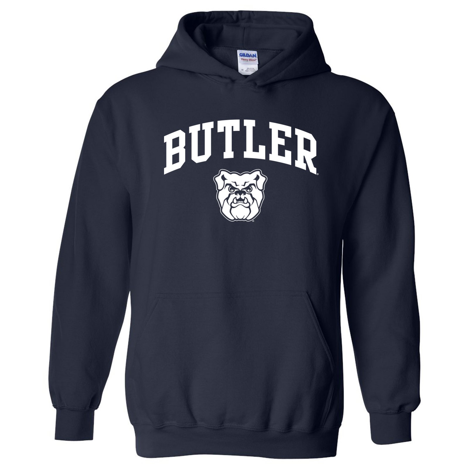 UGP Campus Apparel NCAA Officially licensed College - University Team Color Arch Logo Hoodie, Butler Bulldogs Navy, L โ image 1