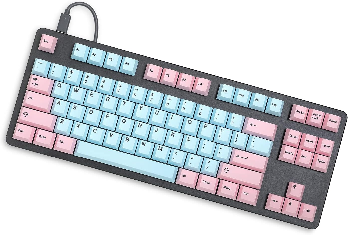 DROP Artifact Bloom Series Keycap Set - Compatible with Full-Size, Tenkeyless, Compact 1800, HHKB, 75%, 67%, and 60% Mechanical Keyboard Layouts, 129 PBT Keycaps, dye-sub, Cherry Profile (Carnival)