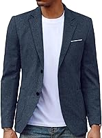 PJ Paul Jones Men's Lightweight Casual Blazer Sport Coat Jacket - Two-Button Notch Lapel for Office, Business & Everyday Wear