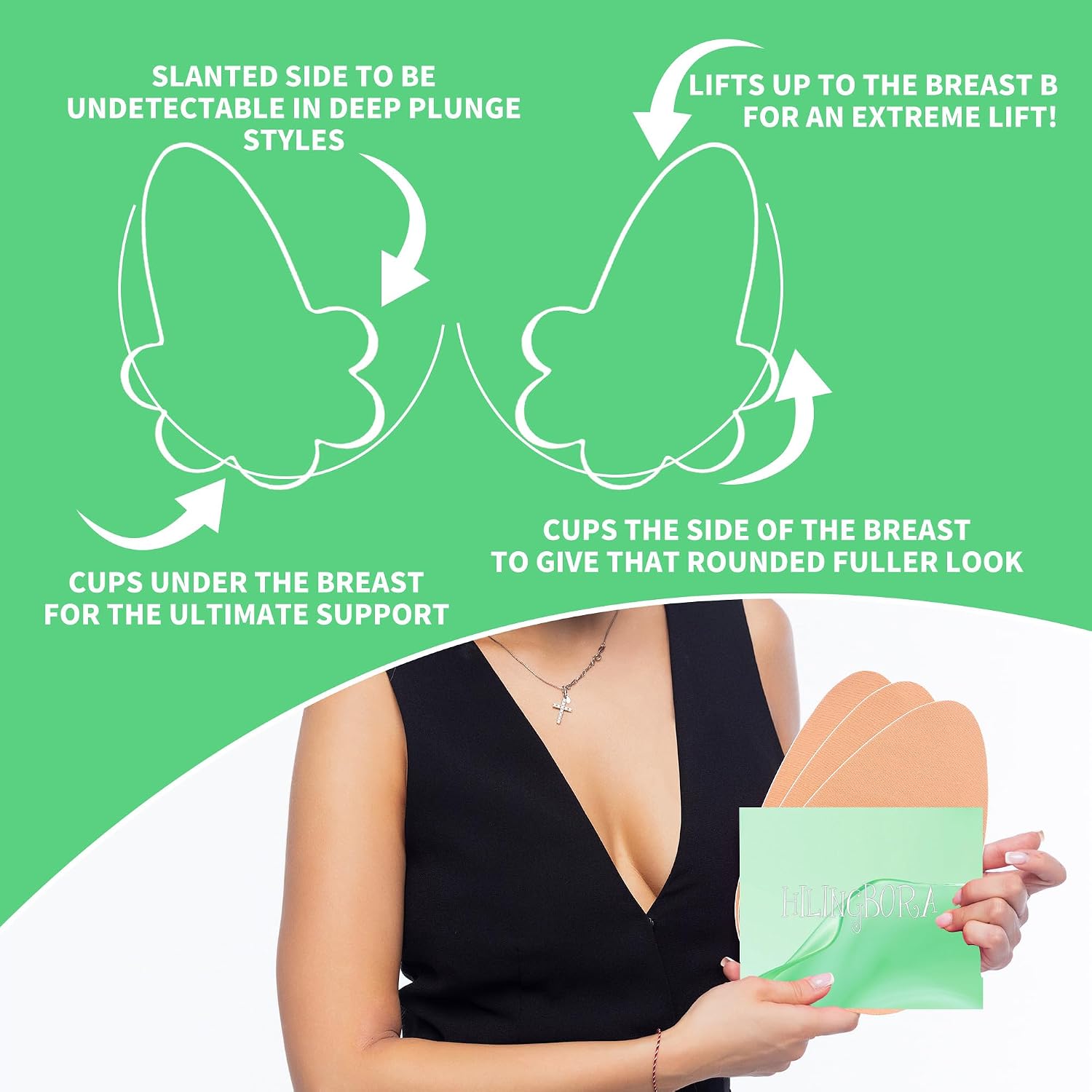 Boob Tape for Breast Lift Boobytape - 3 Pairs Sticky Body Tape for Breast Support Lift 5 pairs Nipple covers (Beige, F-G)