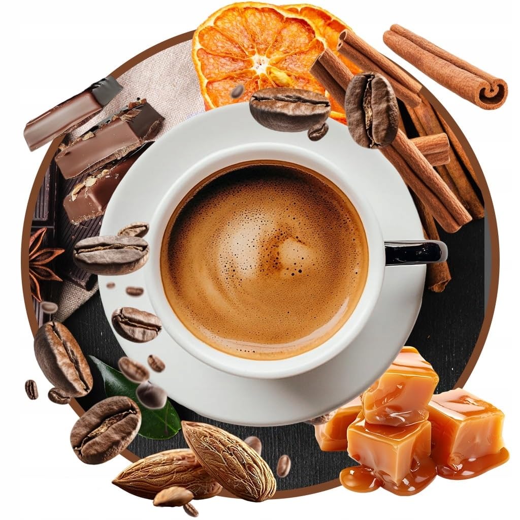 Kawa ziarnista 1kg x3 WANILIOWA CZEKOLADOWA KARMELOWA ARABICA Świeża