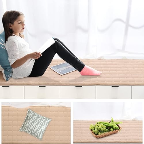 Miniatura 2 de Tapete antideslizante para ventana panorámica de 20 x 60 pulgadas, para decoración de ventana panorámica, para sala de estar y dormitorio, protector