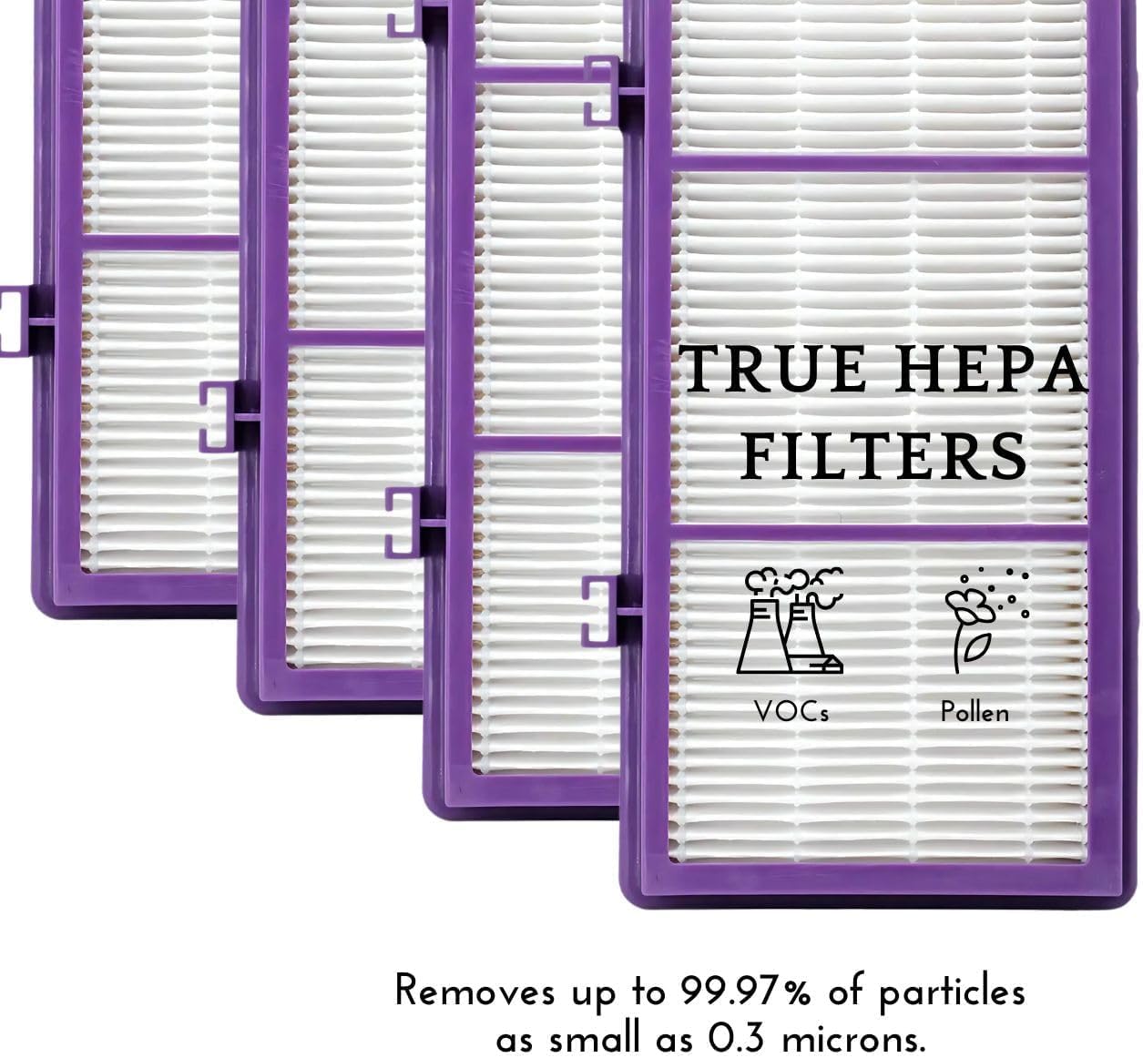 Nispira HAPF300AP AER1 Performance Plus Filter for Holmes HAPF30AT Air Purifier HAP242-NUC HAPF300AP-U4 True HEPA. 4 Packs - Image 5