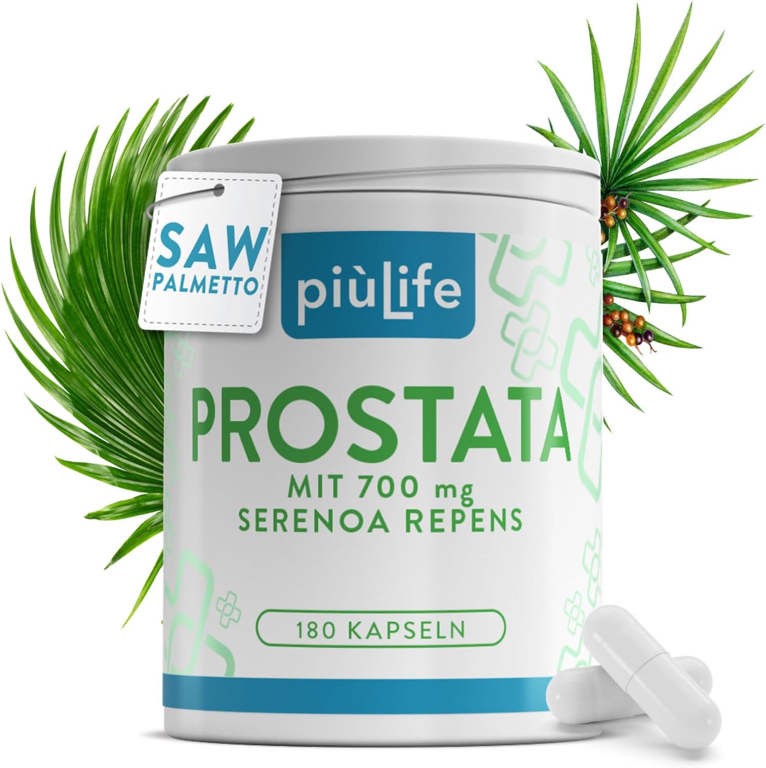 prostate complex capsules - saw palmetto 700 mg saw palmetto extract with pygeum africanum nettle & cranberry - herbal supplement for but 2x daily 180 capsules