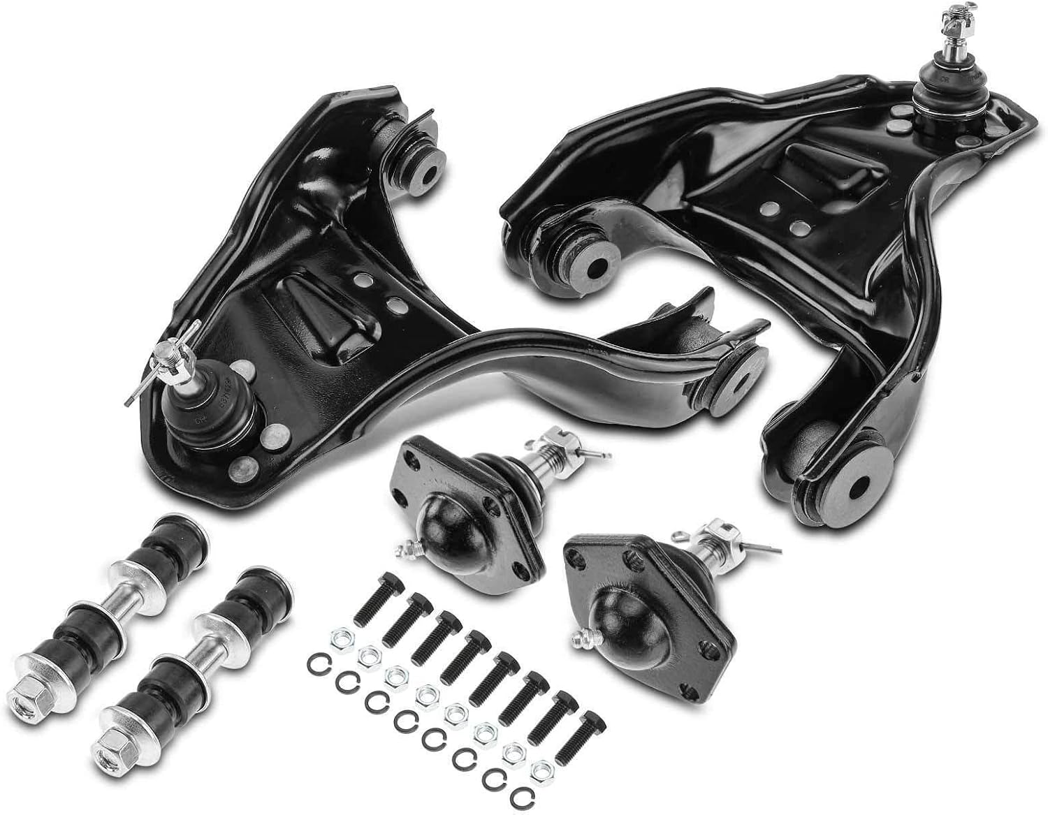 A-Premium Set of 6, Front Upper Control Arm, Sway Bar Link, Lower Ball Joint, Compatible with Chevrolet & GMC & Oldsmobile - 1995-1996 - Blazer S10 Jimmy Sonoma Bravada