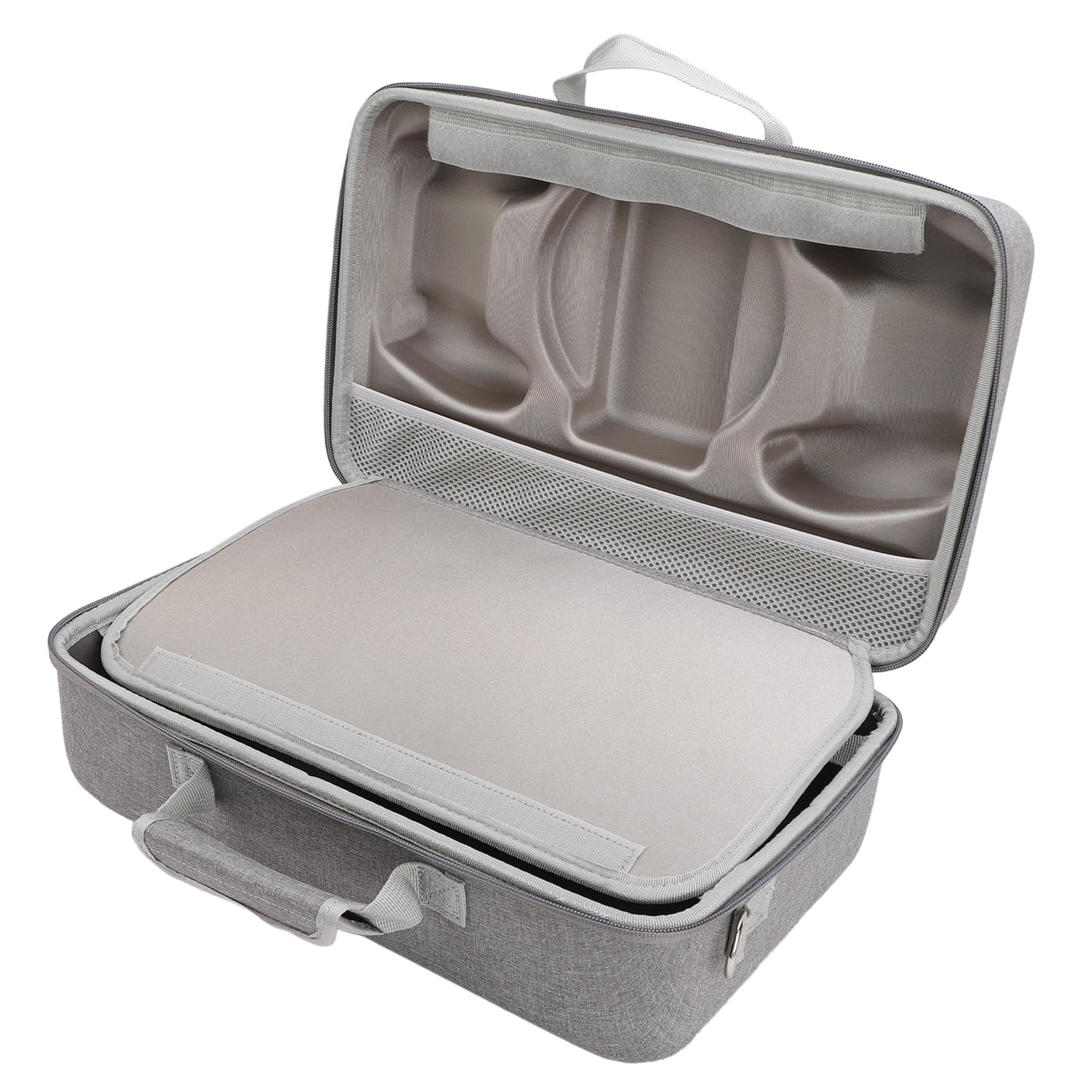 Hidyliu Custodia Rigida per Console di Gioco Portatile per Viaggi Sicuri con Accessori per Controller in Grigio, Tracolla Regolabile Inclusa