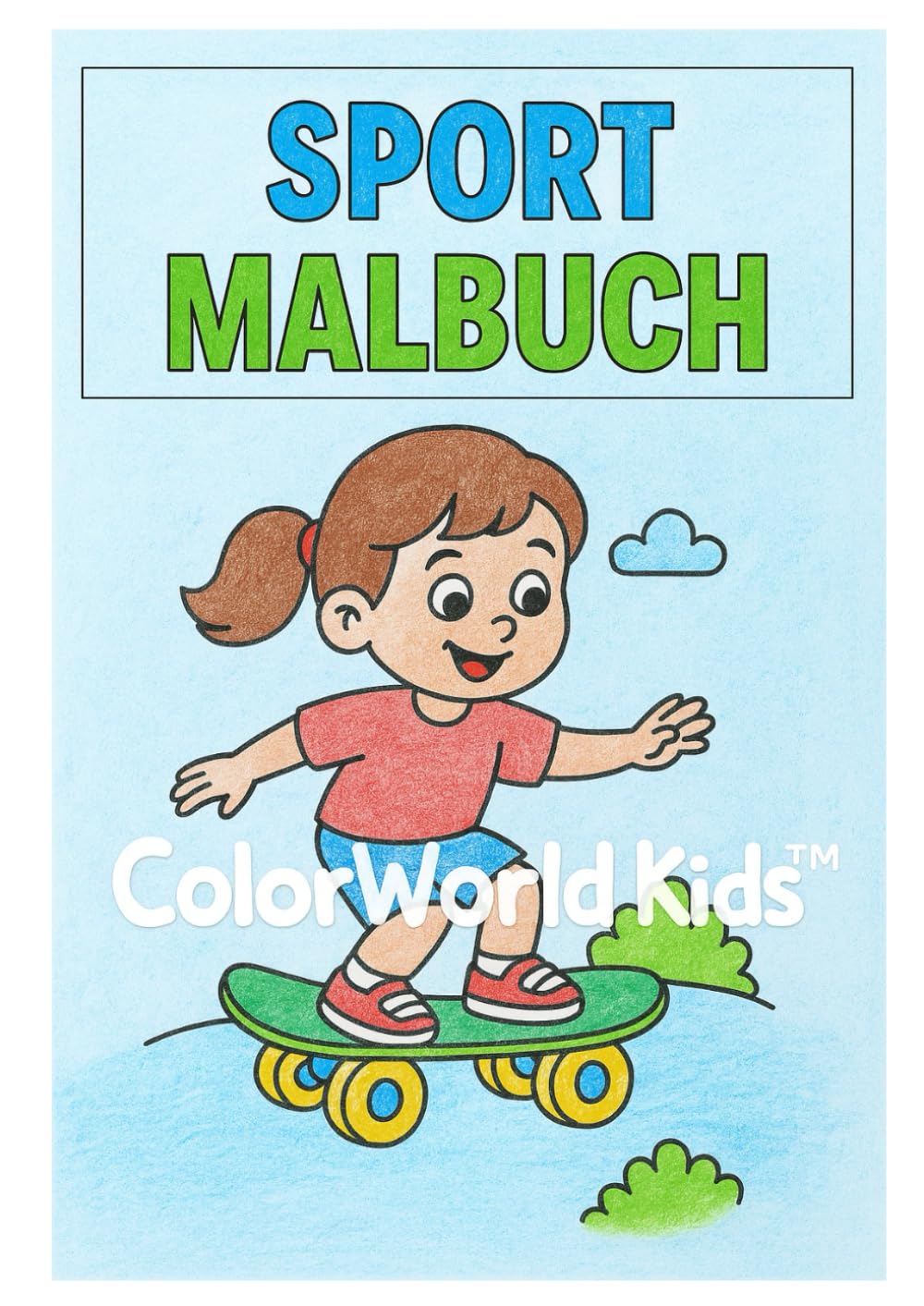 ColorWorld Kids™ – SPORT Malbuch (Mädchen): 25 einfache und liebevoll gestaltete Ausmalbilder für Kinder von 3–8 Jahren – perfekt für kreative Momente rund um Sport (ColorWorld Kids™ - Malbücher)