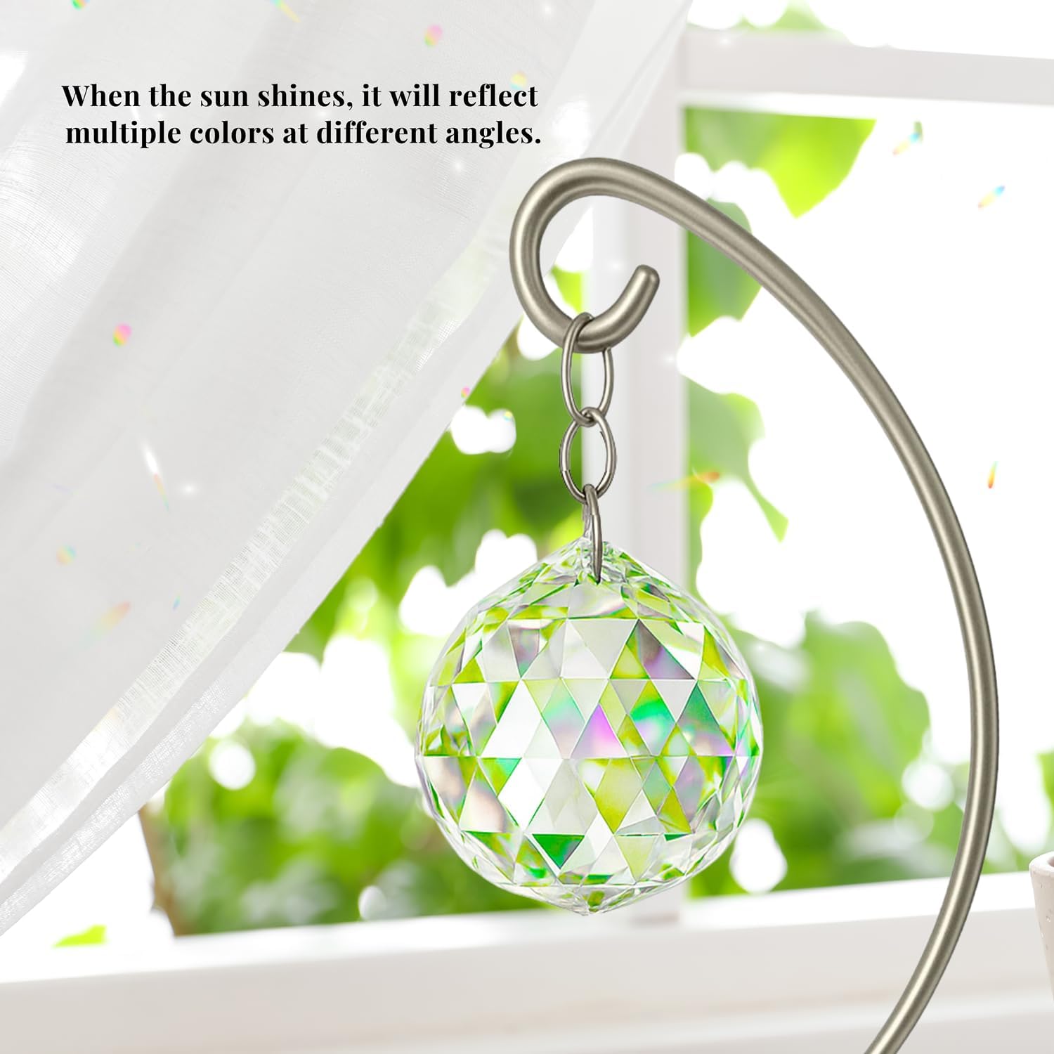 Memorial Suncatcher Tabletop Sympathy Gift with Stand, Crystal Ornament Rainbow Maker, Unique Memorial Gift, Loss of Family & Loved Ones, Best for Bereavement & Daily Remembrance, Miscarriage gift