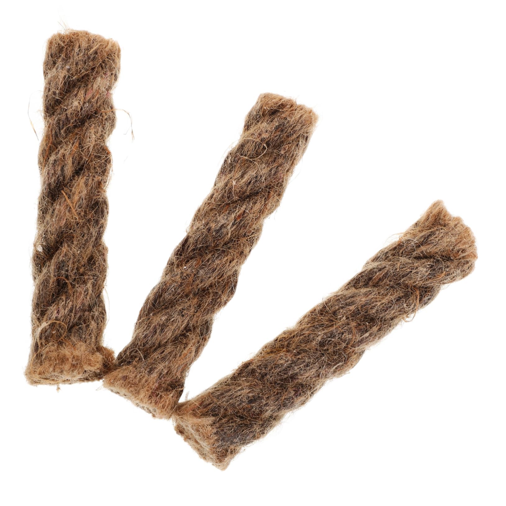 Toddmomy 3pcs Natural Jute Rope for Campfire Cooking Equipment Lightweight Fire Rope for Outdoor Activities Heavy Duty Fire Cord for Gardening Climbing Macrame Projects