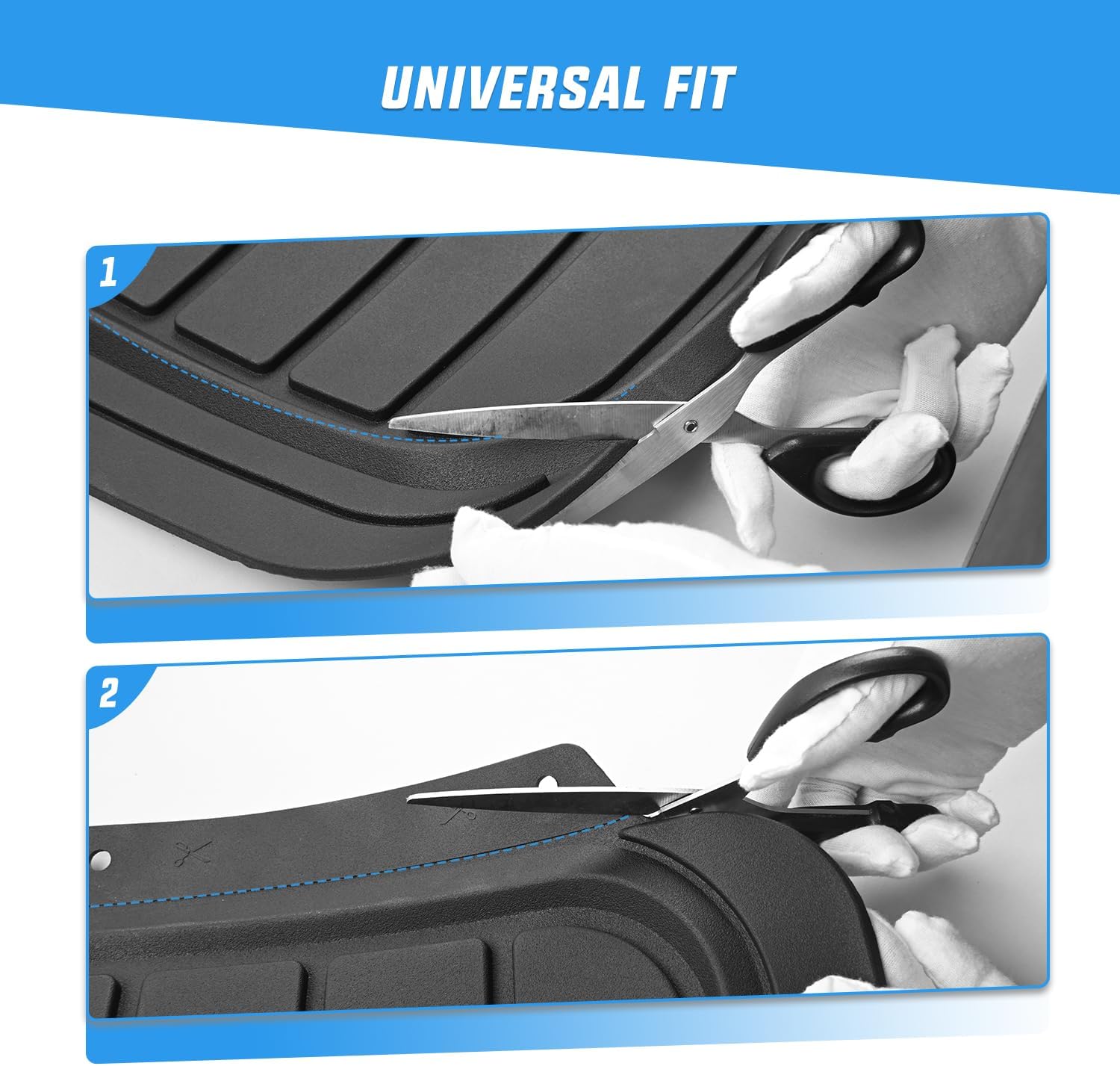 Nilight PVC Floor Mats for Cars Trucks SUVs,Universal Trim to fit for Most Vehicles,All Weather Protection Heavy Duty Floor Liners,Pack of 3