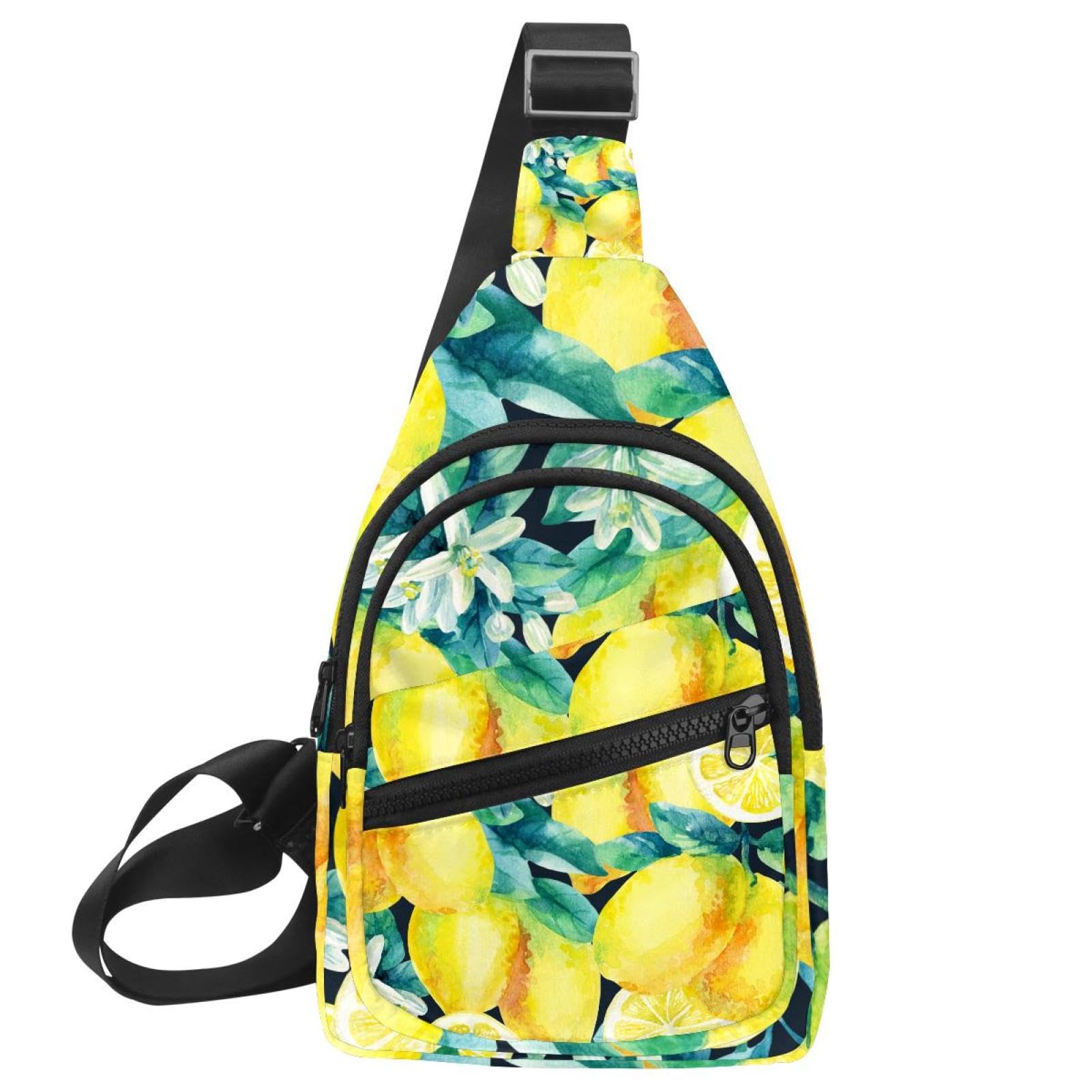 Bolsa de pecho masculina y compacta con motivos artísticos multicolor 7