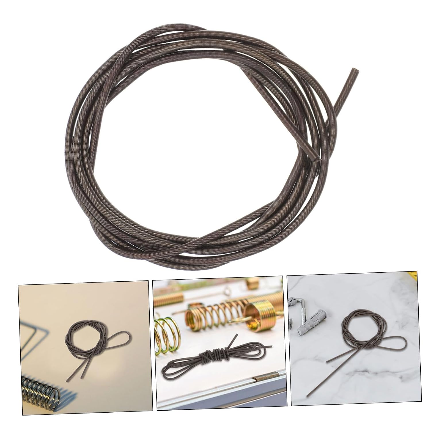 MAGICLULU Coil Heating Wire Extension Spring for Mechanical Applications Manganese Tension Spring Dual Hooks Versatile for Crafting and Household Use