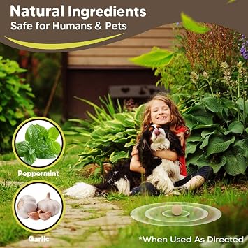 Mole Repellent for Lawns, Groundhog Repellent Outdoor, Armadillo Repellent, Mole Deterrent for Yard, Vole Repellent Outdoor, Gopher Repellent, Safe for Family & Pets, 8 Packs
