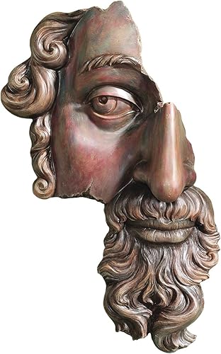 Design Toscano NG34487 - Escultura de pared con fragmento clásico (siglo XVII), tono madera