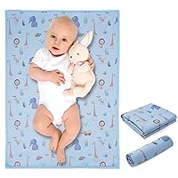 Vista 17 de Cambiador portátil de cuero vegano – Cambiador compacto impermeable para bebés – Cambiador de pañales plegable de viaje, regalos de baby shower