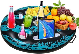 Porta Lanche Piscina,Titulares infláveis do lanche da nove furos | Porta-bebidas para piscina, acessórios para banheira hidromassagem para adultos, porta-bebidas para piscina Jijie