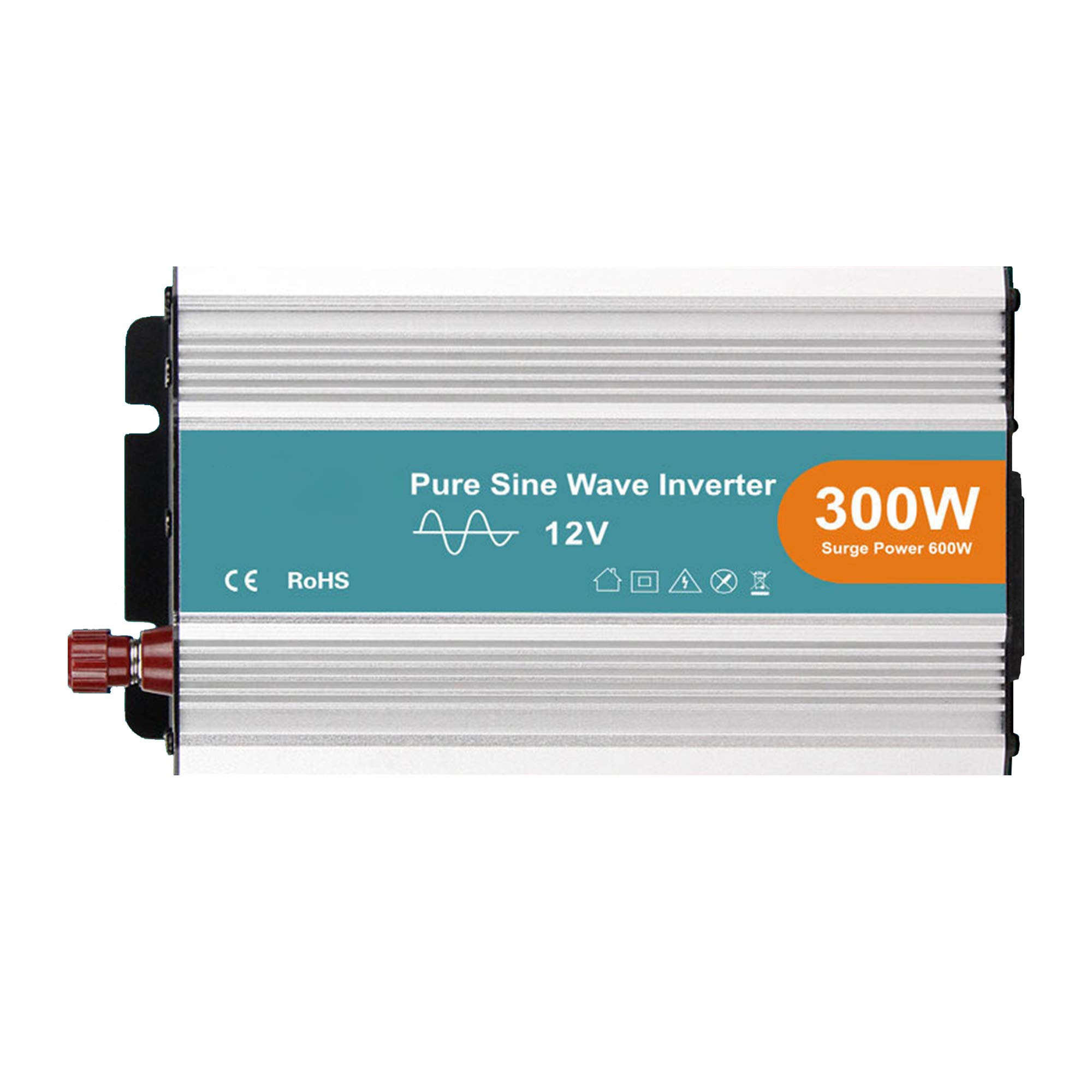 Inversor Corriente Onda Pura, 300 W / 600 W / 1000 W Inversor de Corriente DC a AC, con Toma de AC y Puerto USB, para Tableta, Computadora Portátil, Teléfono Inteligente