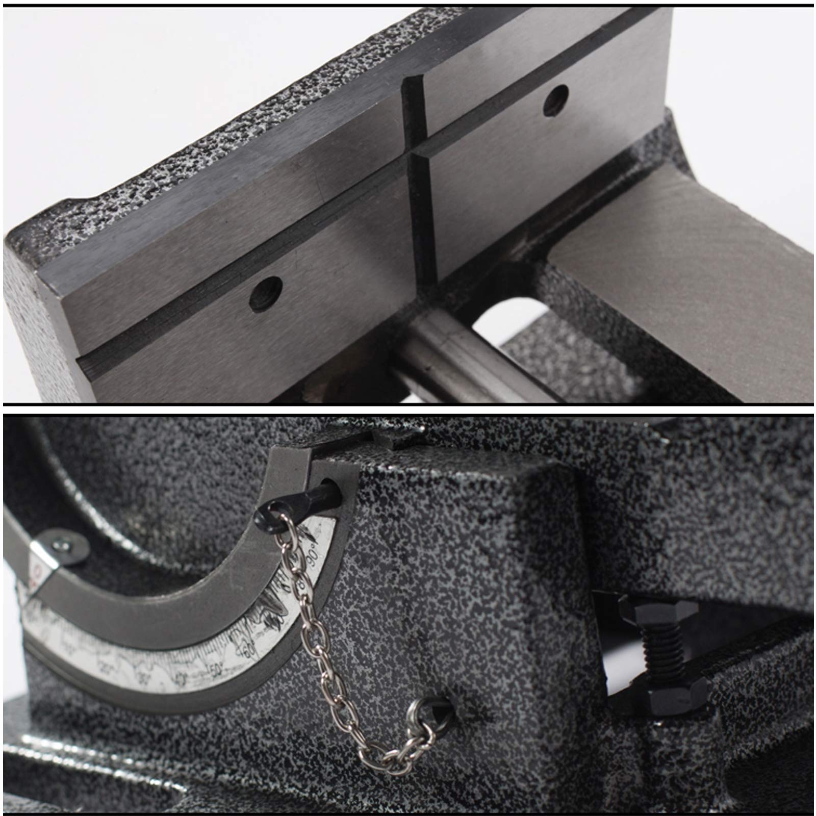 Pratica Morsa Per Trapano A Colonna Inclinabile in Acciaio Fuso, Morsa A Macchina, Morsa Inclinabile 100 Mm Per Fresatrice Professionale Con Trapano A Colonna Da 4 Pollici