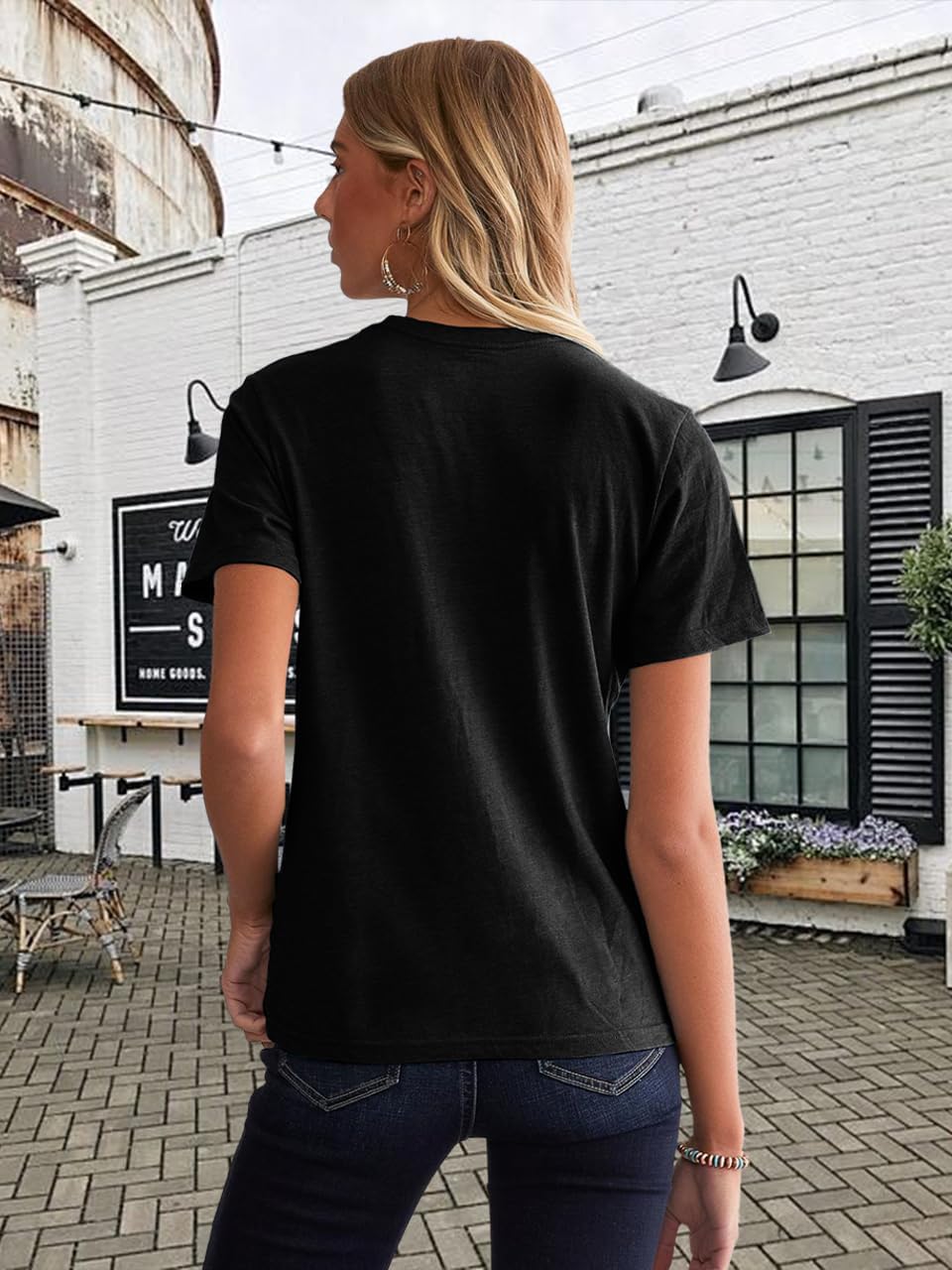 Women Life Tree Shirts Vintage Boho Graphic Tees Natural Print Short Sleeve Summer Tops - Image 4