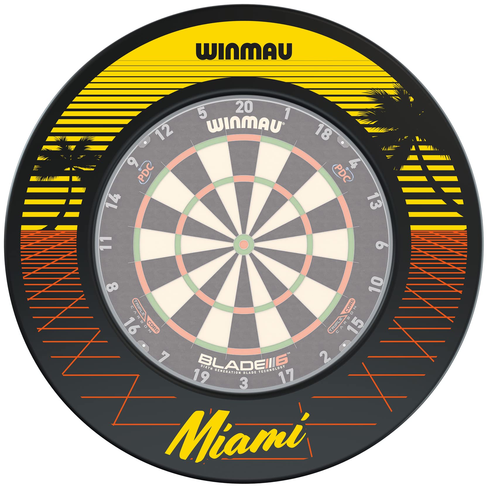 Amazon.co.jp: Winmau Miami Design ダーツボードサラウンド。 : ホビー