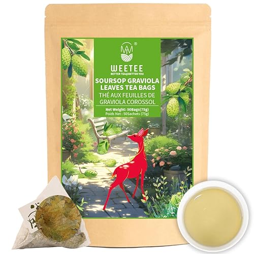 Miniatura 40 de Bolsas de Té de Hoja y Raíz de Diente de León WT WEETEE, Mezcla 100% Pura de Hoja de Diente de León y Raíz Tostada de Diente de León, Té Herbal