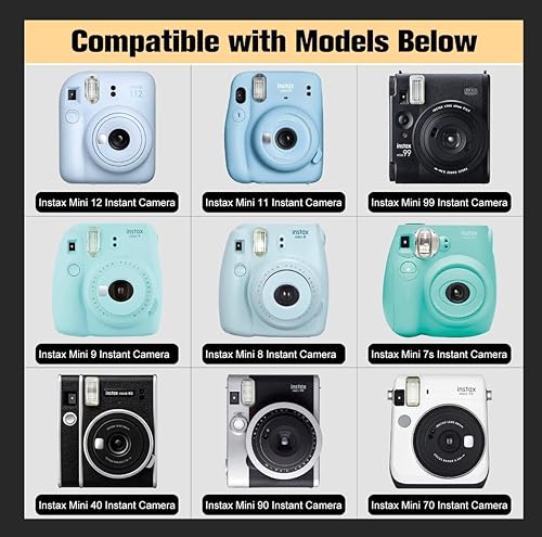 Miniatura 2 de Fintie Funda protectora para cámara instantánea Fujifilm Instax Mini 12119987s9070  Funda de transporte rígida a prueba de golpes con correa